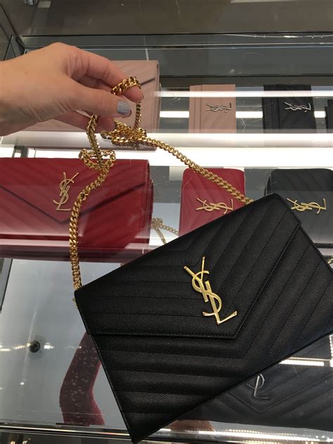 ysl chain wallet mono|best wallet on chain women.